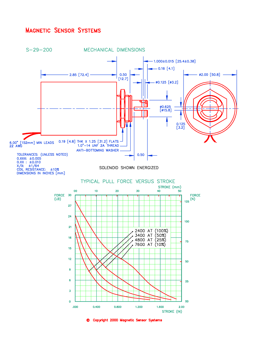 Tubular Pull Solenoid S-29-200, Page 2